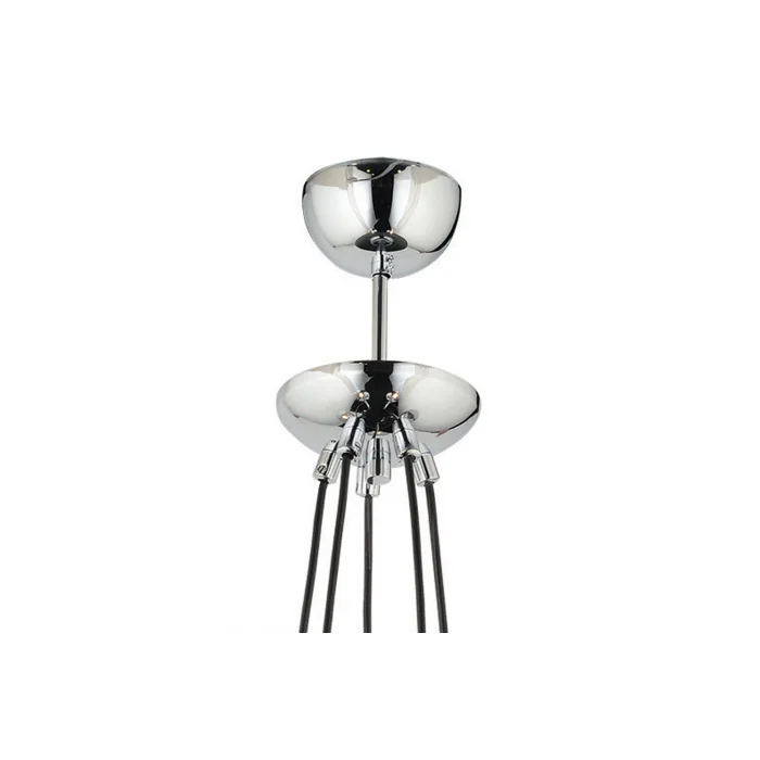 Lamp Ghiacciolo Dekoratif Sarkıt Avize Beşli Krom