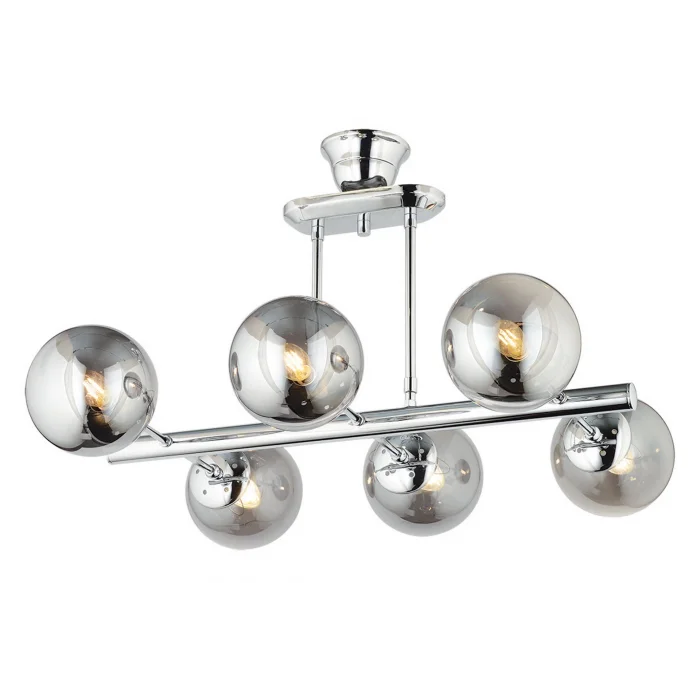 Lamp Space Modern Tasarım Avize Altılı Krom