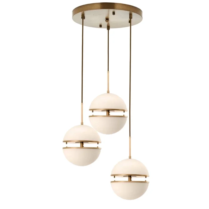 LEDLİ ÜÇLÜ YUVARLAK AVİZE A-167-3