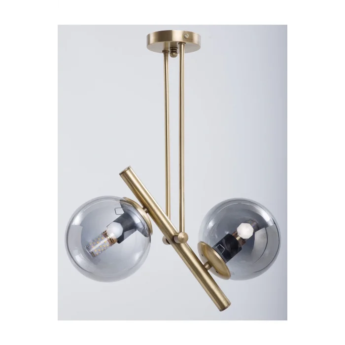 Libya Eskitme Kaplama Füme Camlı Salon Avize