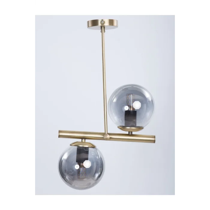 Libya Eskitme Kaplama Füme Camlı Salon Avize