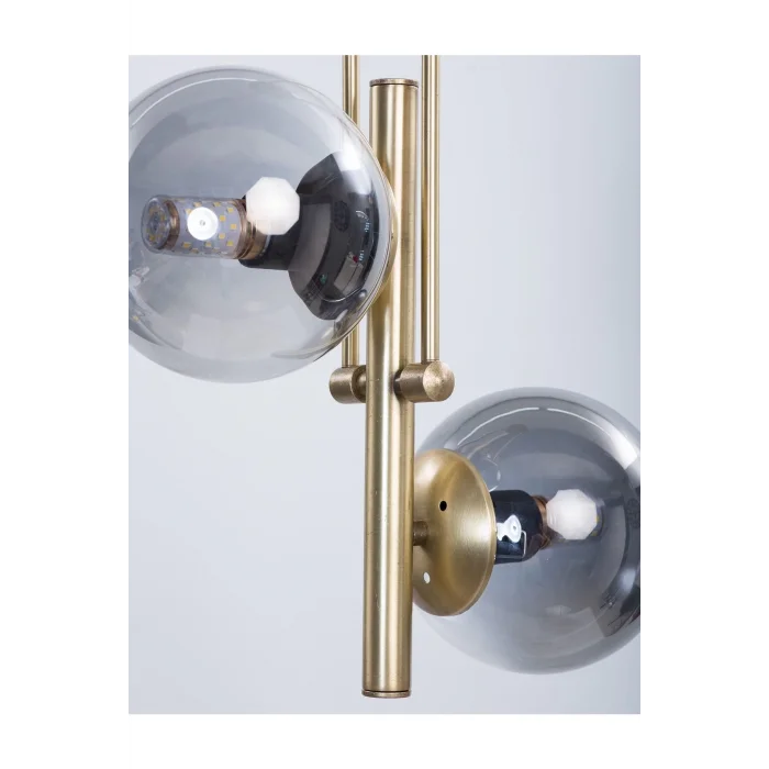 Libya Eskitme Kaplama Füme Camlı Salon Avize