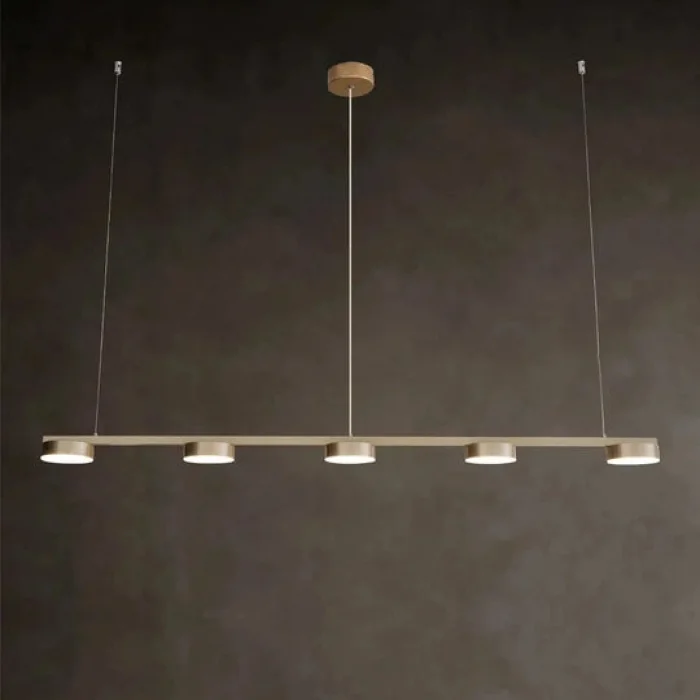Linear Modern Gold Renkli Ledli Sarkıt Avize