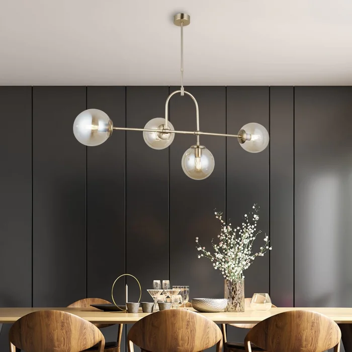 Portual 4lü Antik Lak Avize