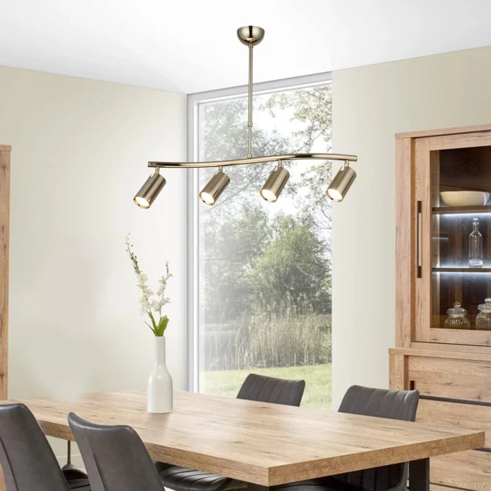 Lıpale 4’lü Altın Sıralı Avize