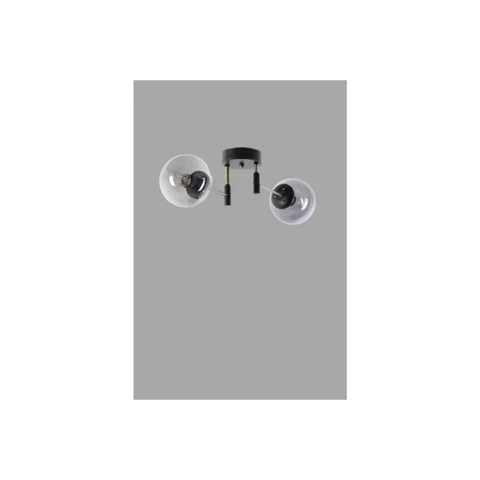 Lumexx Dolunay İkili Siyah Füme Camlı Avize