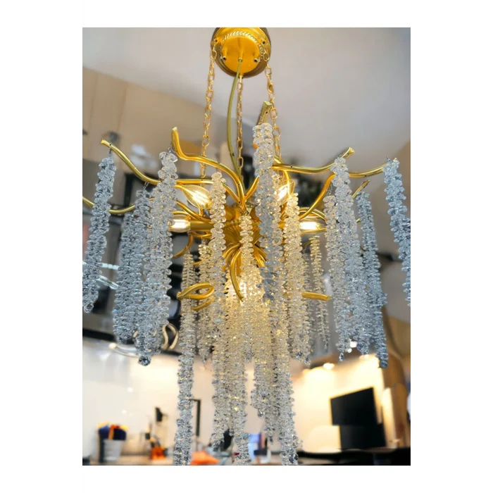 Luxury Gold - Altın Kaplama Serip Avize - Salon / Oturma Odası - Yatak Odası - Hotel ve Showroom