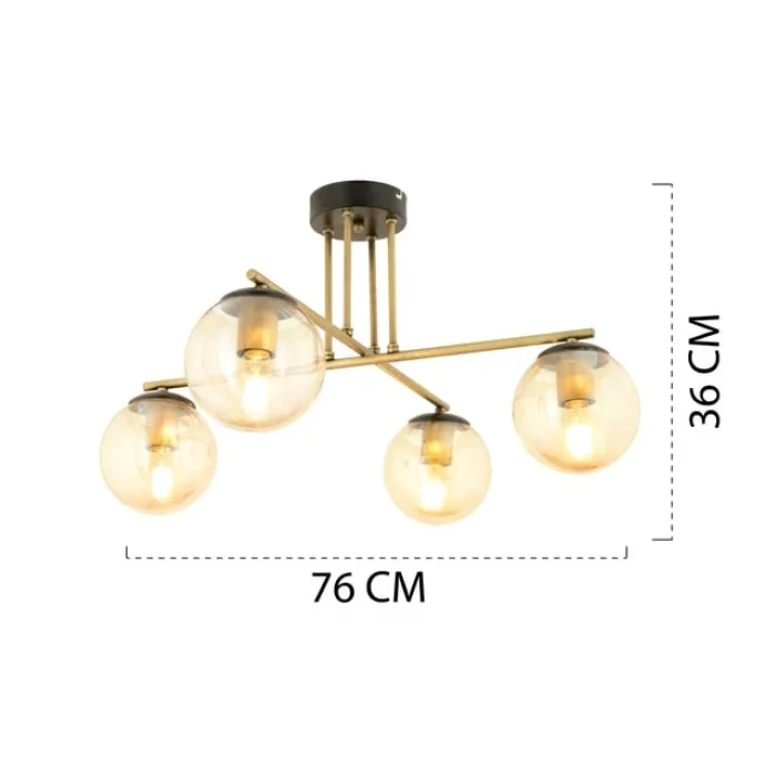 Mali 4 Kollu Eskitme Balcam Modern Avize