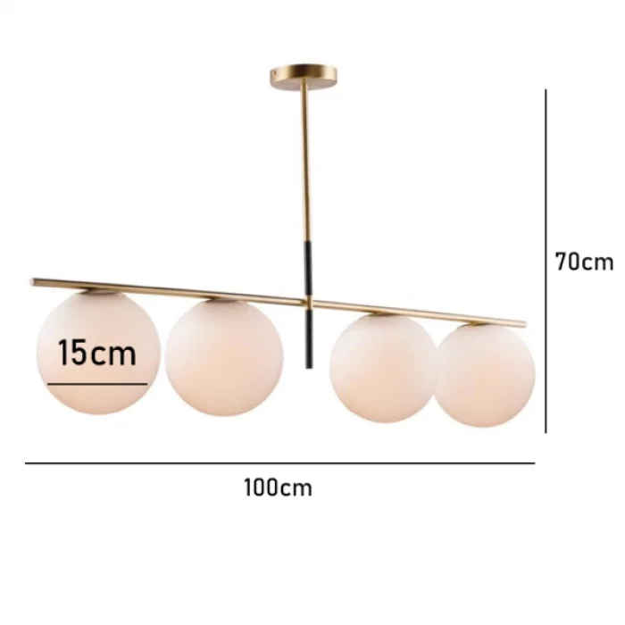 Cesmix Dörtlü Eskitme Sarkıt Avize