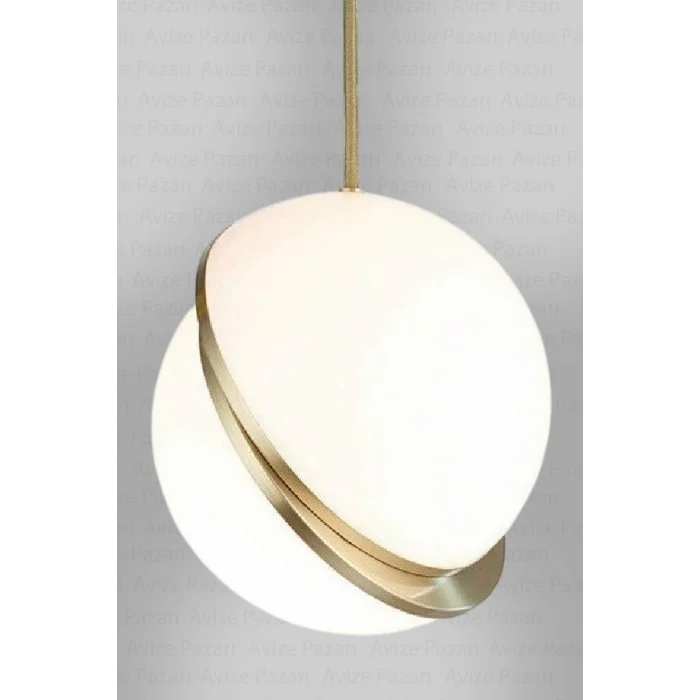 Modern Yuvarlak Tek Camlı Top Sarkıt Avize