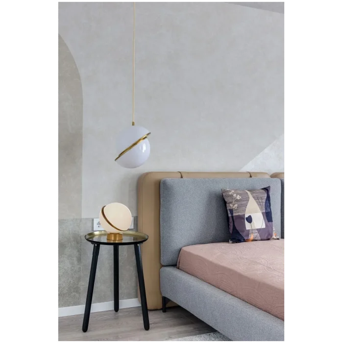 Modern Yuvarlak Tek Camlı Top Sarkıt Avize