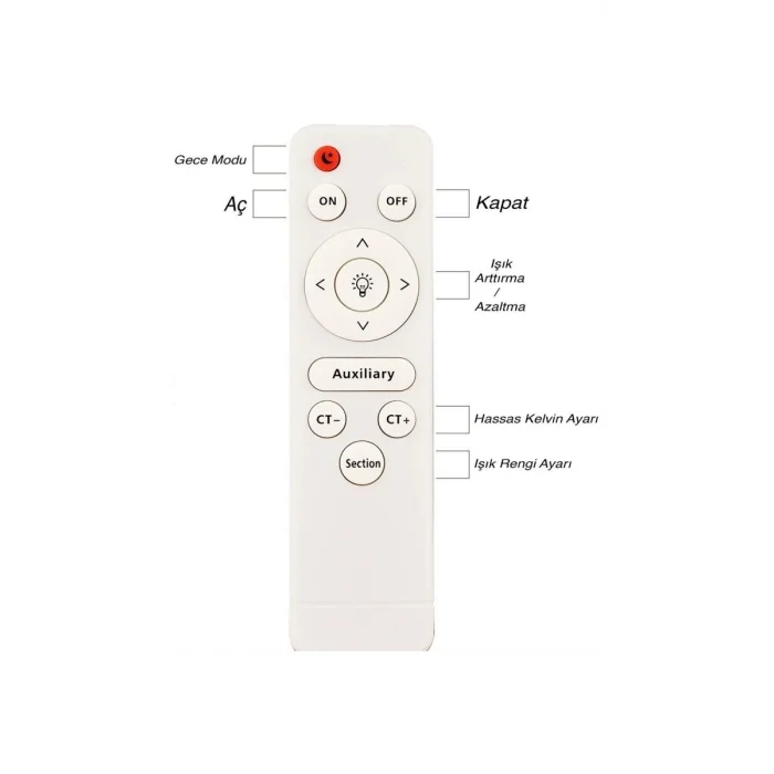 Orkide Krom Renkli 3lü Toplu 3 Renk Kumandalı Modern Ledli Avize