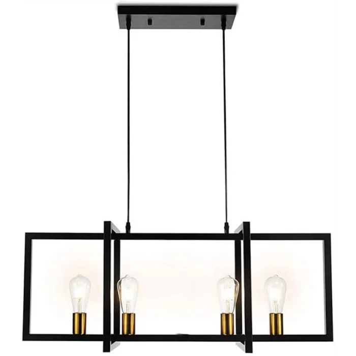 Farm 4lü Siyah Sarkıt Avize