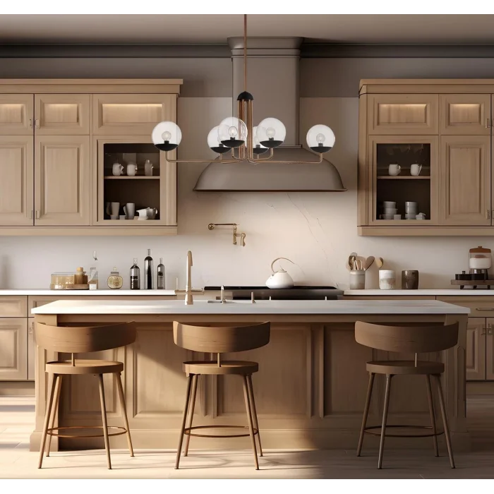 Outer Limits 6lü Bronz Sarkıt Avize