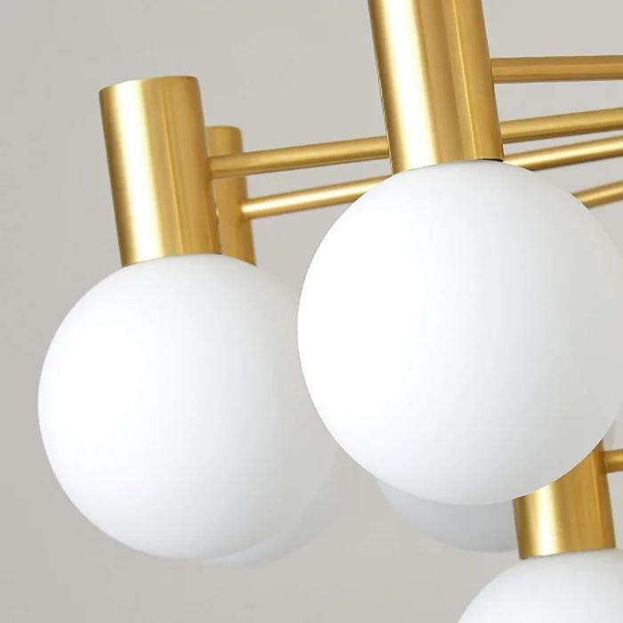 Brass Pirinç 8lü Sarkıt Avize