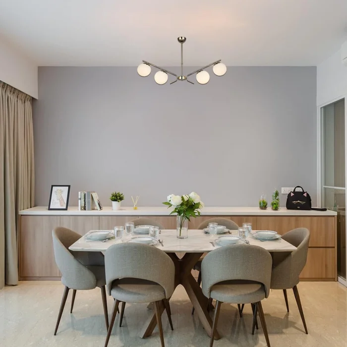 Petos 4lü Krom Sıralı Avize