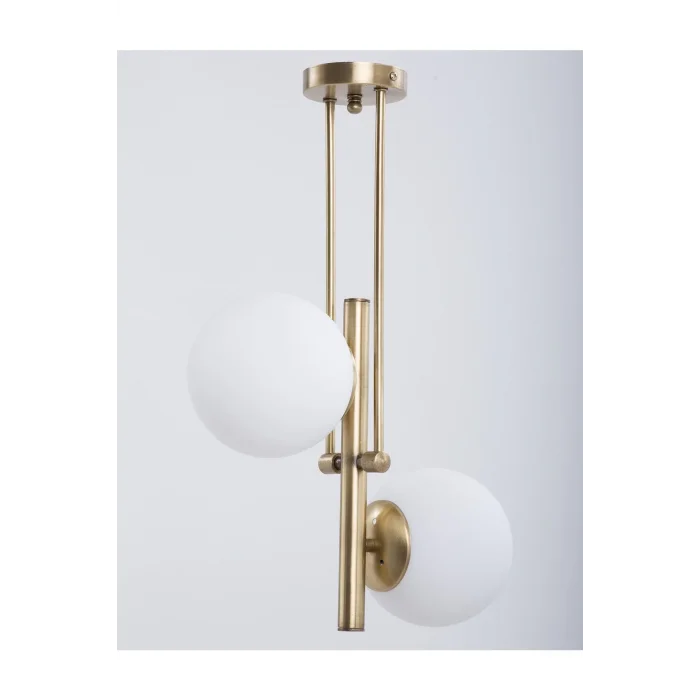 Pisces Eskitme Kaplama Beyaz Camlı Avize