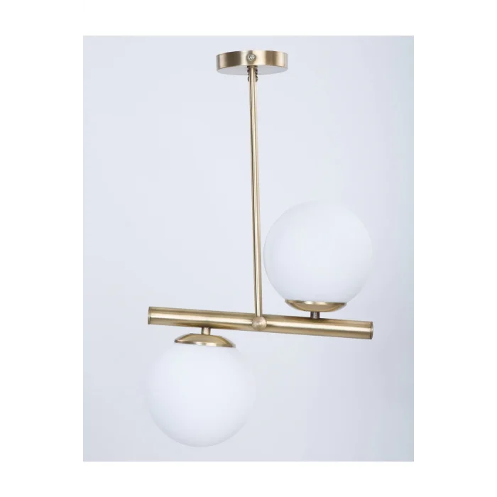 Pisces Eskitme Kaplama Beyaz Camlı Avize