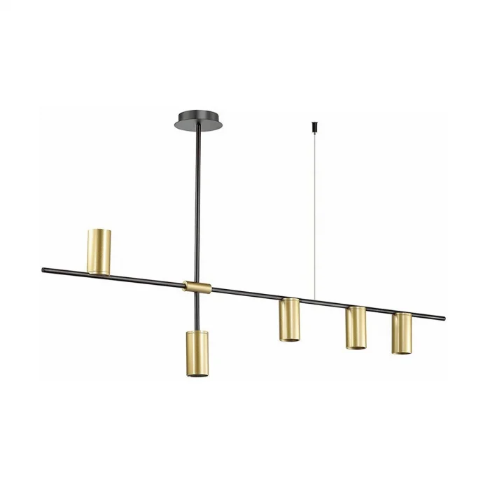 Portugal 5li Spotlu Sarkıt Led Avize 120 Cm 25 Watt