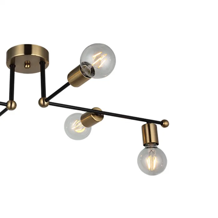 Rena Eskitme Siyah Plafonyer Altılı