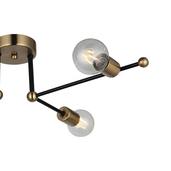 Rena Eskitme Siyah Plafonyer Dörtlü