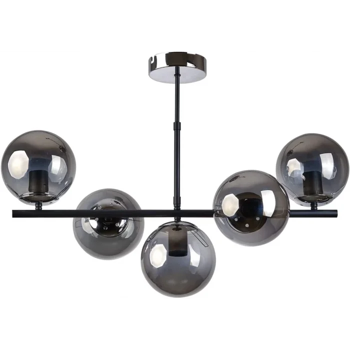 Roma 5li Avize Siyah Füme