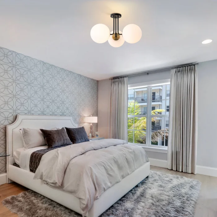 Rsylight 3lü Modern Siyah Kaplama Plofyoner