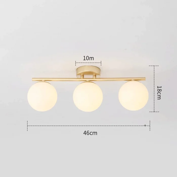 Rsylight 3lü Modern Eskitme Kaplama Sıralı Plofyoner