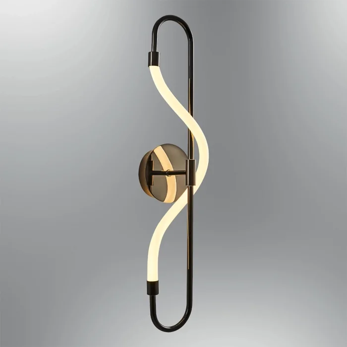 Siyah Renkli Yumuşak Boru Ledli Aplik