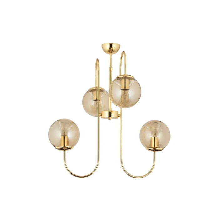 Sosa 4lü Gold Bal Camlı Avize