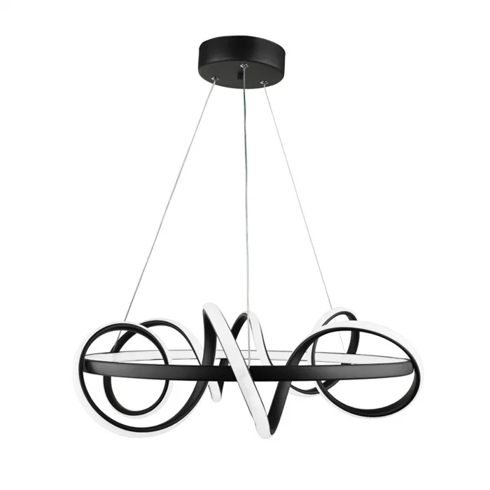 Space 3 Renk Ledli Avize Siyah