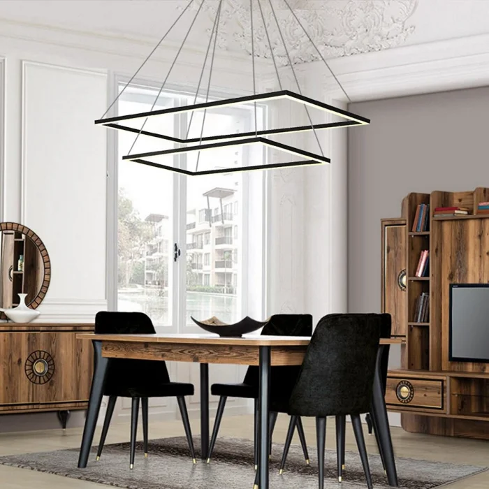 Sumatra Sarkıt Led Avize Dikdörtgen 110 X 25 Cm