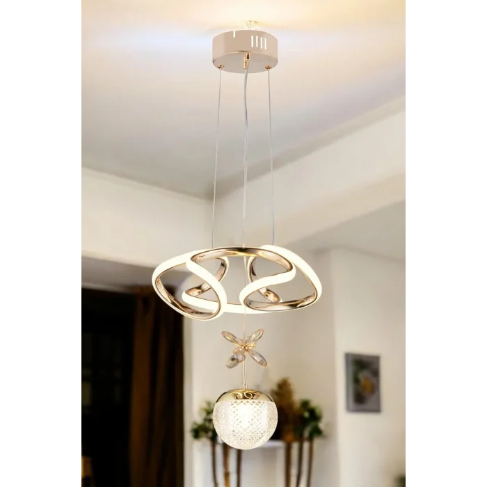 Helezyon Papatya Modern Sarkıt Salon Avize