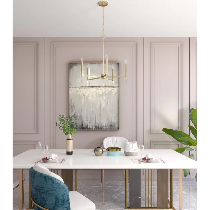 Sundo Altın 5li Sarkıt Avize