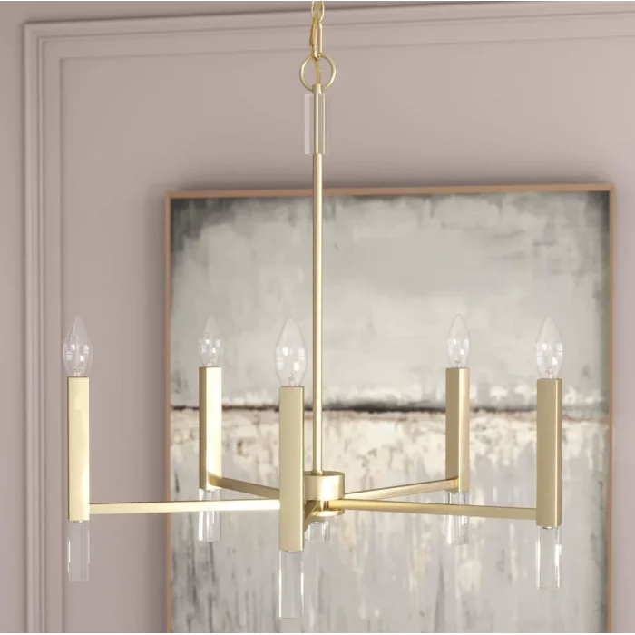 Sundo Altın 5li Sarkıt Avize