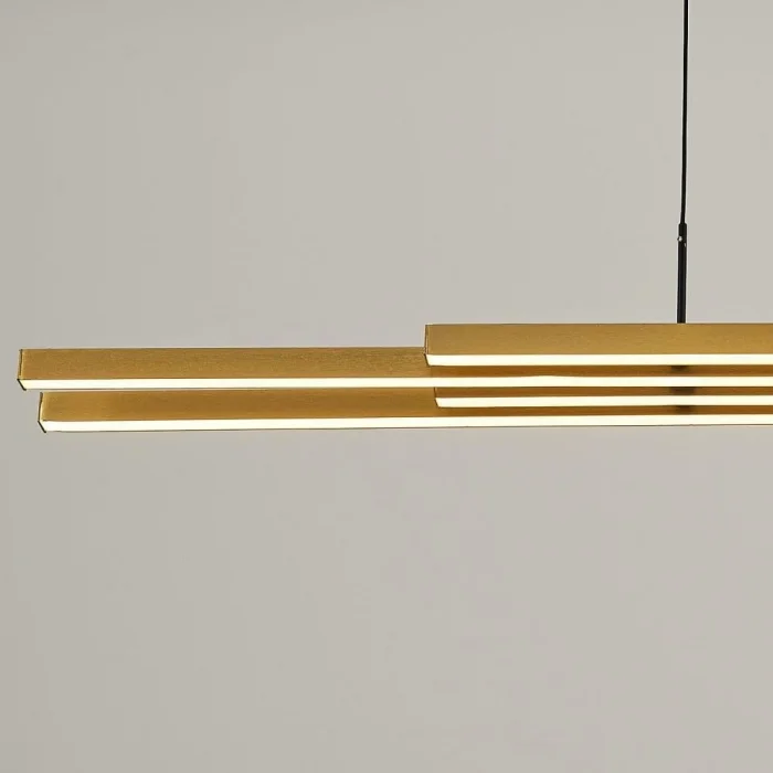 Uzun Sıralı Sarı Merit Sarkıt Avize