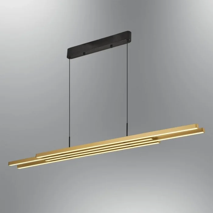 Uzun Sıralı Sarı Merit Sarkıt Avize