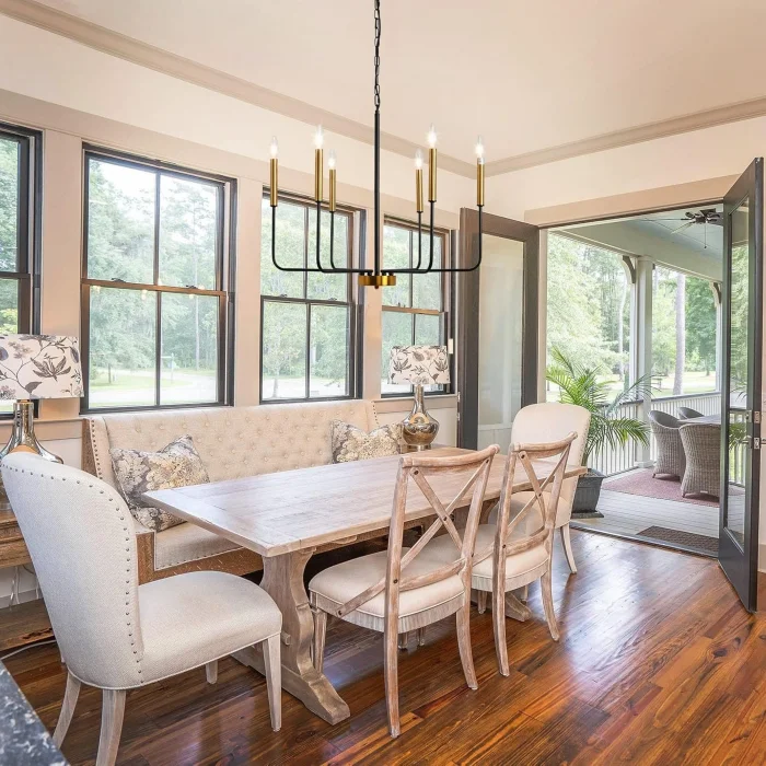 Wayli 6li Modern Mat Siyah Eskitme Avize