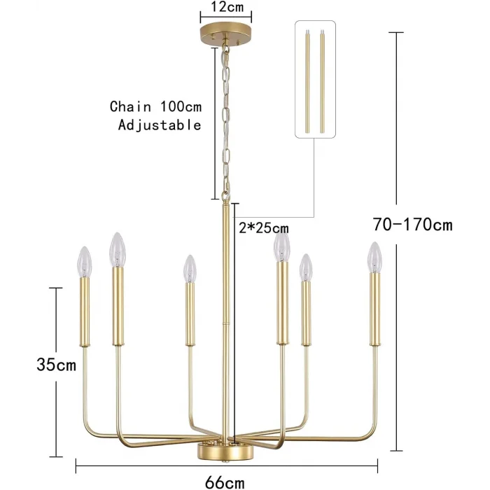 Wayli 6li Modern Eskitme Avize