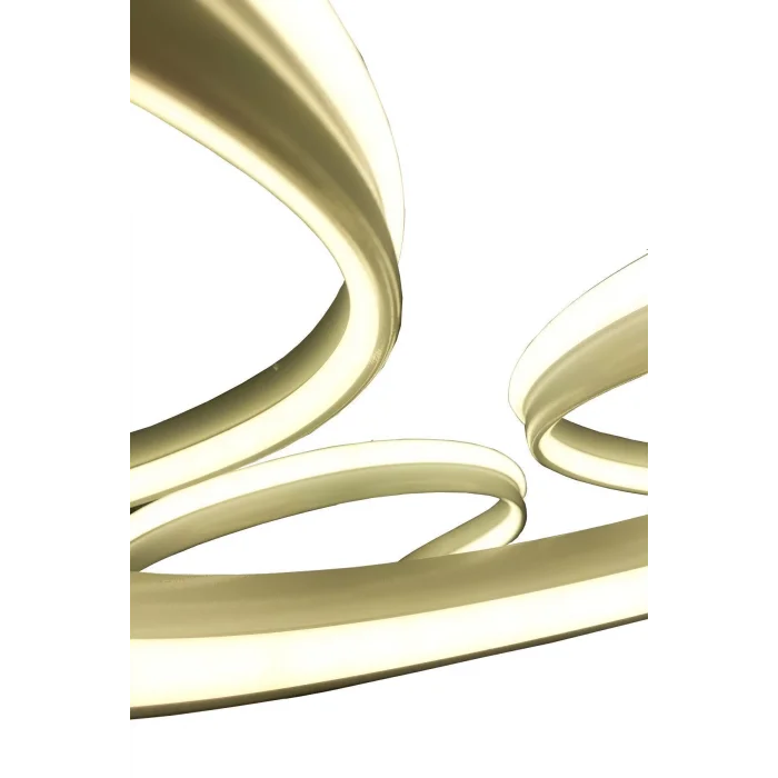 Yüksek Aydınlatmalı Kalın Kasa Papatya Model Beyaz Led Avize