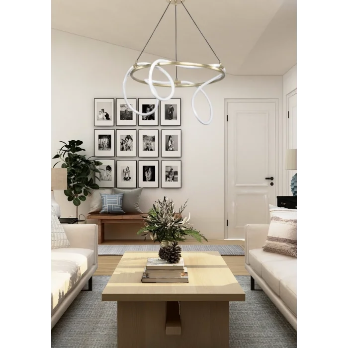 Yumuşak Boru Modern Led Avize - 50cm