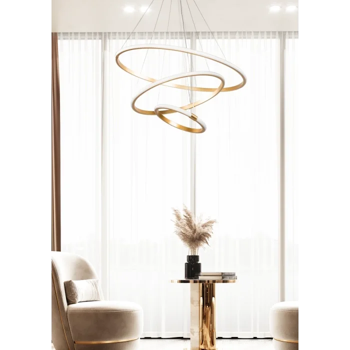 YUVARLAK HALKA LEDLİ AVİZE