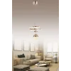 Kasırga 3 Renk Gold ( Sarı Beyaz ve Gün Işığı ) Luxury Led Avize Kristal Taşlı Concept
