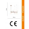 Claudia 6lı Eskitme Çemberli Sarkıt Avize