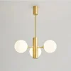 Roniu Modern Gold 3’lü Glop Camlı Sarkıt Avize