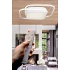 İkili Kare Led Plafonyer Avize Üç Renkli Beyaz Renkli Kumandalı