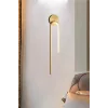 Modern Kablosuz Gold Led Pilli Aplik, Duvar Aplik ve İç Mekan Aplik