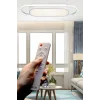 Modern Led Avize Plafonyer Üç Renkli Beyaz Kumandalı