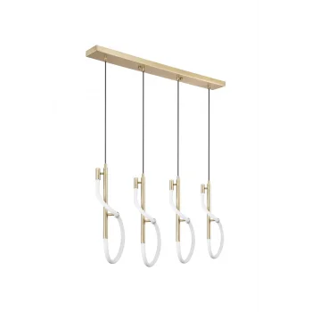 Dörtlü Sıralı Ledli Avize