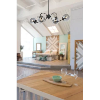 Maral 4lü Antrasit Avize